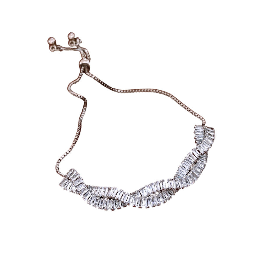 Zircon Twist Twisted Adjustable Simple Fashion Temperament Personalized Bracelet