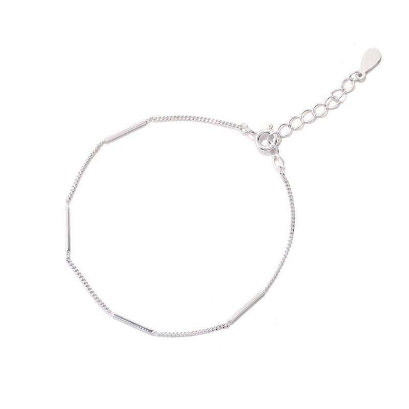 Women's Sier Cold Style Design Korean Simple Mori Personality Bracelet