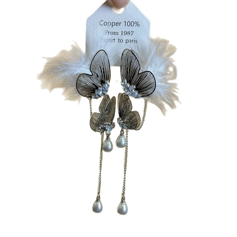 Women's Butterfly Design Show Sweet Elegance Exquisite High-grade Earrings