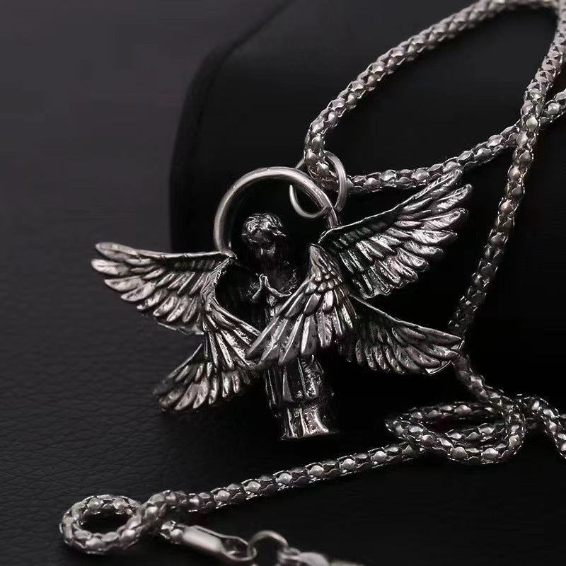 Women's & Men's Wing Angel Couple Personalized Creative Gift Necklaces