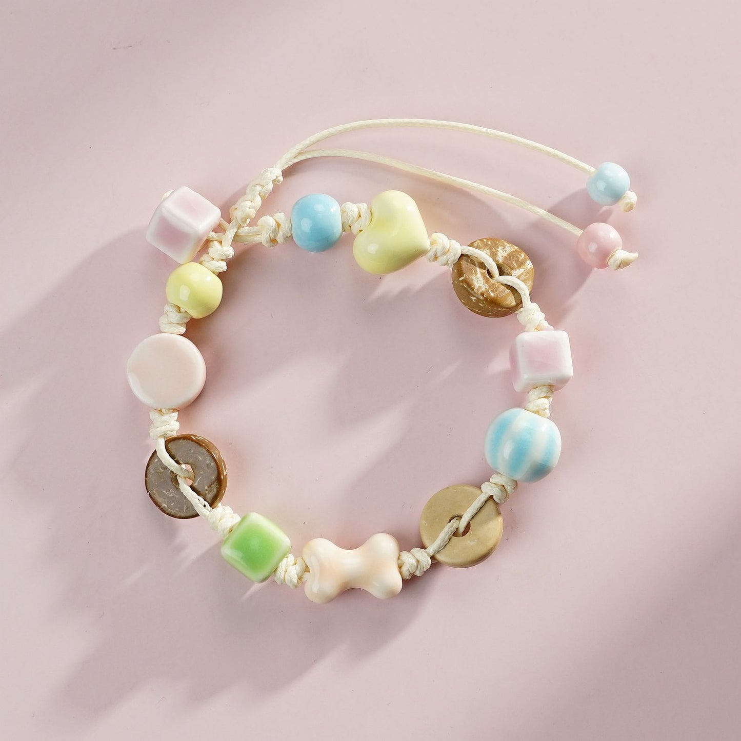 Ceramic Small Bone High-grade Lucky Safe Carrying Strap Bracelet