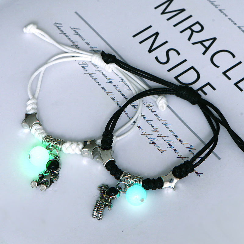 Women's & Men's Luminous Couple And Korean Simple Bunny Bracelets