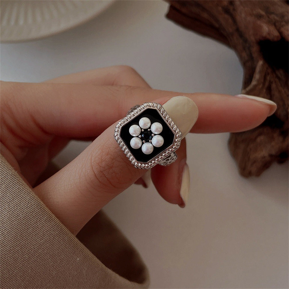 Gem Female Chinese Ancient Style Niche High-grade Rings