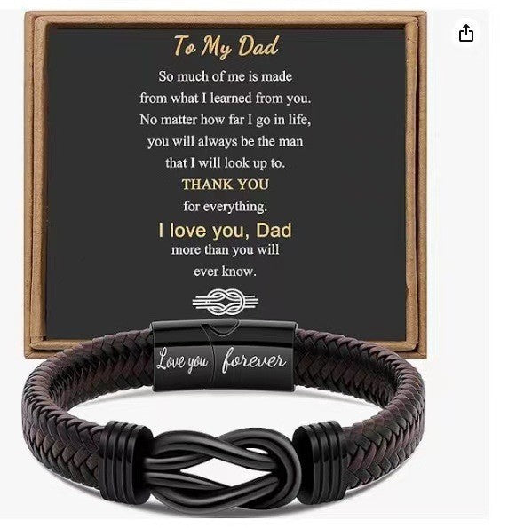 Men's Stainless Steel Lettering For Free Son Magnetic Bracelets