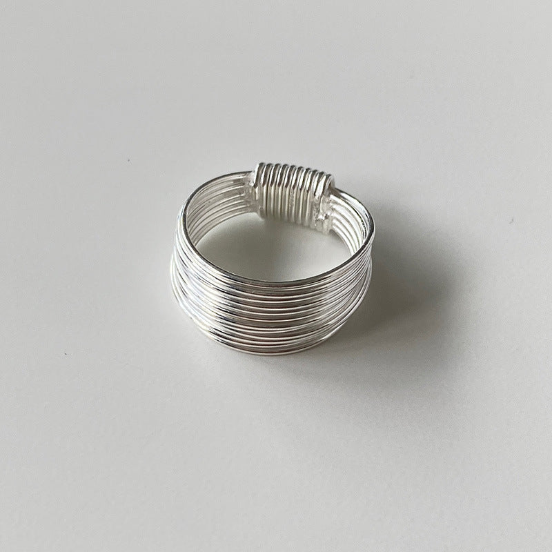 Winding Filament Simple Exquisite Design High-grade Rings