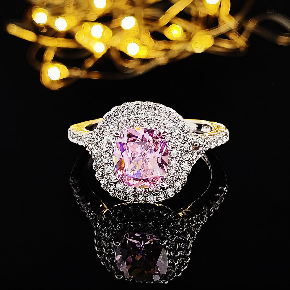 Women's Simple Pink Niche High Sense Does Rings