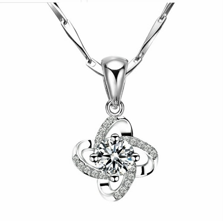 Imitation Moissanite Female Clavicle Chain Gift Necklaces