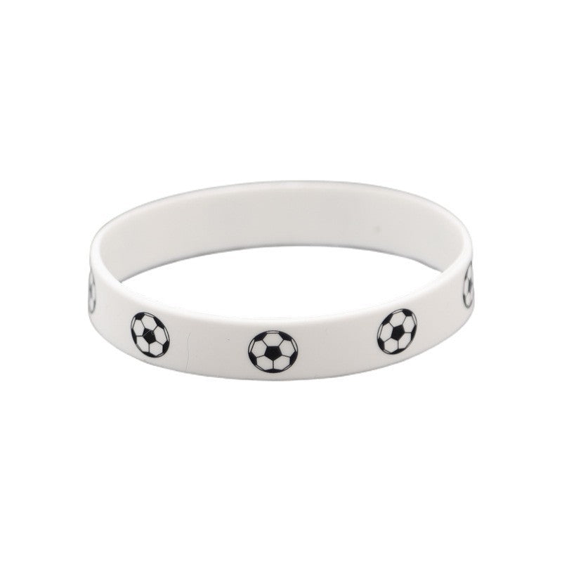 Football Silicone Qatar World Cup Theme Sports Rubber Wristband Fans Bracelets