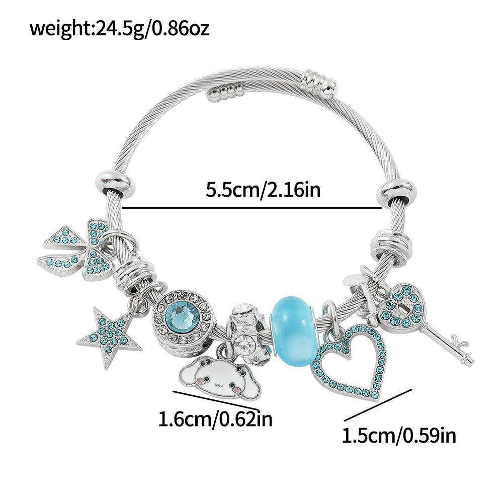 Animation Cute Ou Clow Melody Alloy Bracelets