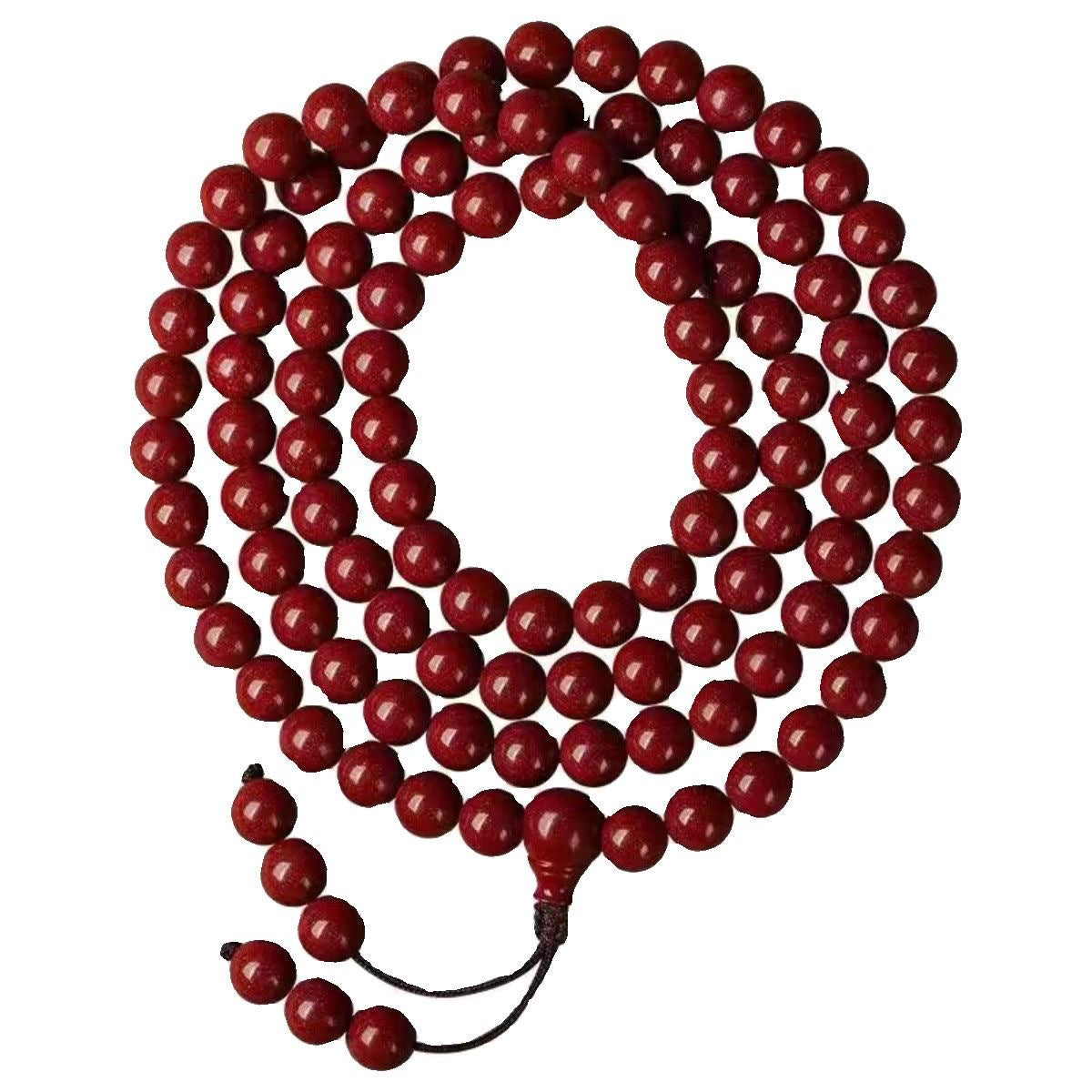 Women's & Men's Cinnabar Purple Gold Sand Buddha Beads Simple Fate Bracelets