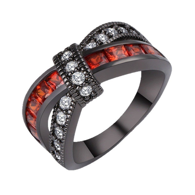 Electroplating Amethyst Popular Creative Ladies Hand Ring