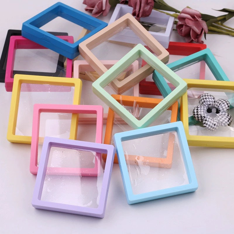 Film Transparent Suspension Packaging Box Badge Commemorative Coin Watch Wear Earrings