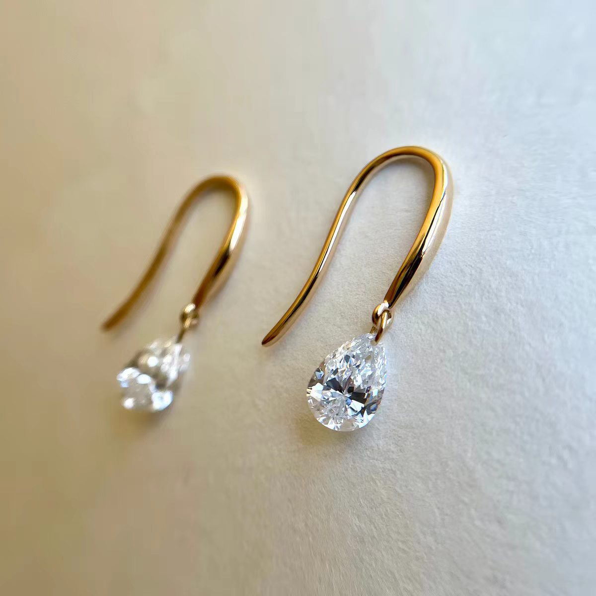 Women's Korean Style Water Drops Eardrops High-grade Earrings