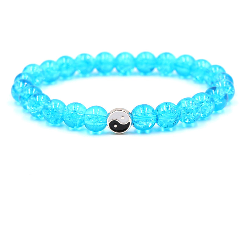 Women's & Men's Stone White Turquoise Volcanic Rock Gossip Bracelets