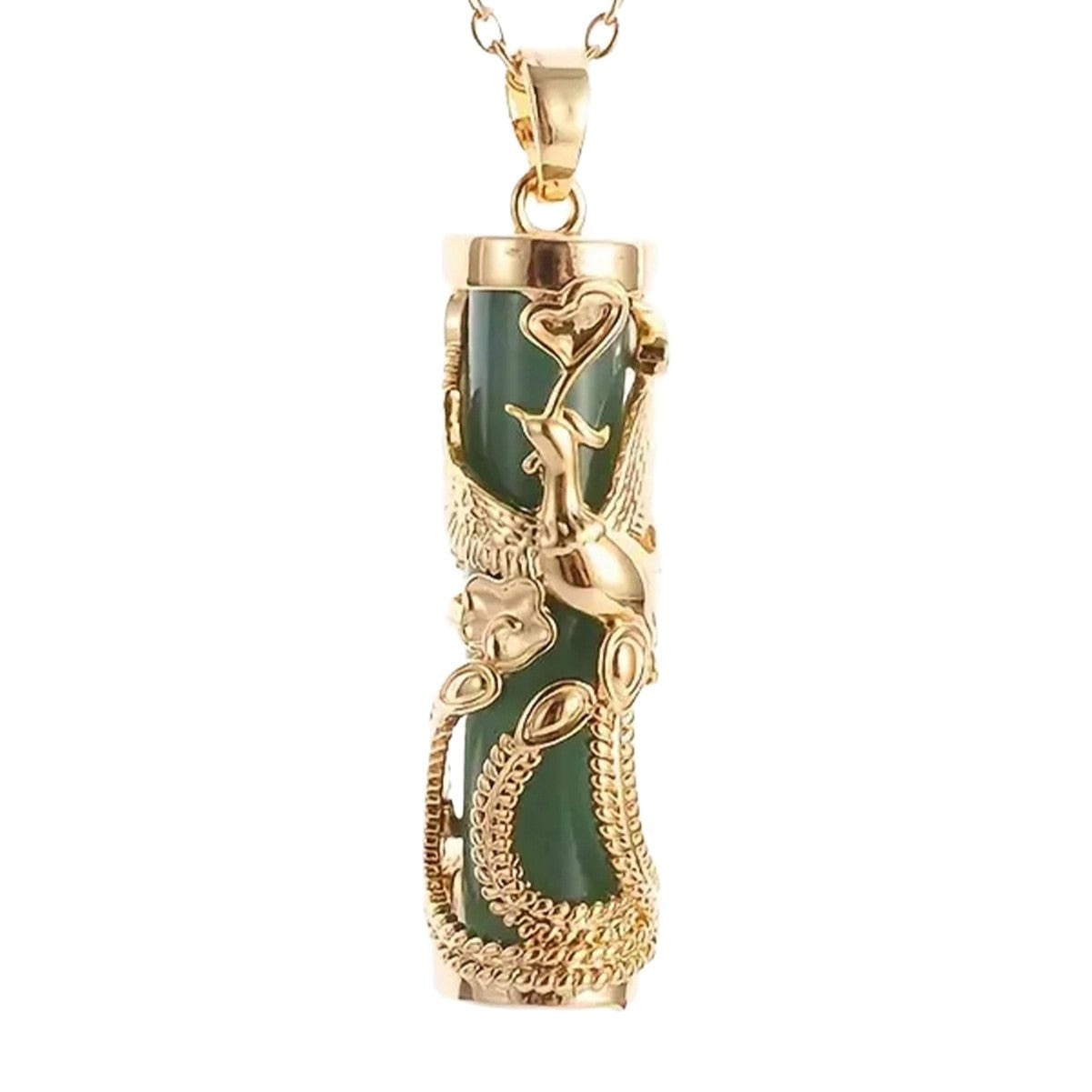 Women's Dragon Phoenix Column Retro Ethnic Style Necklaces