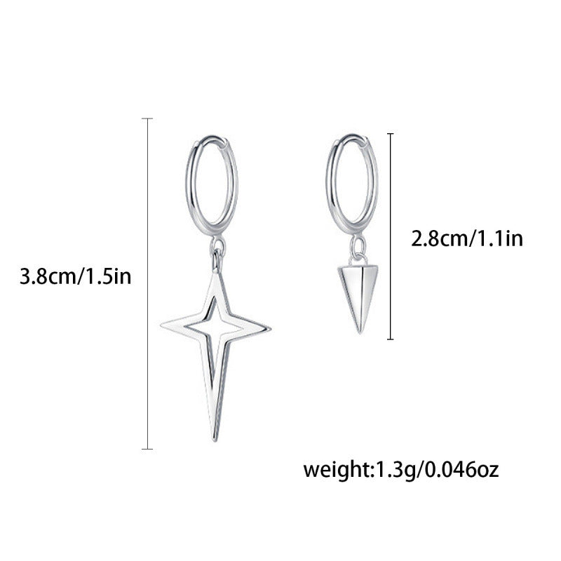 Women's Asymmetric Ear Simple Niche Clip Rings