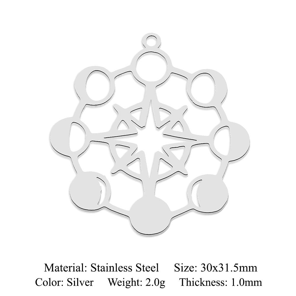 Titanium Steel Planet Ornament Accessories Geometric Pendants