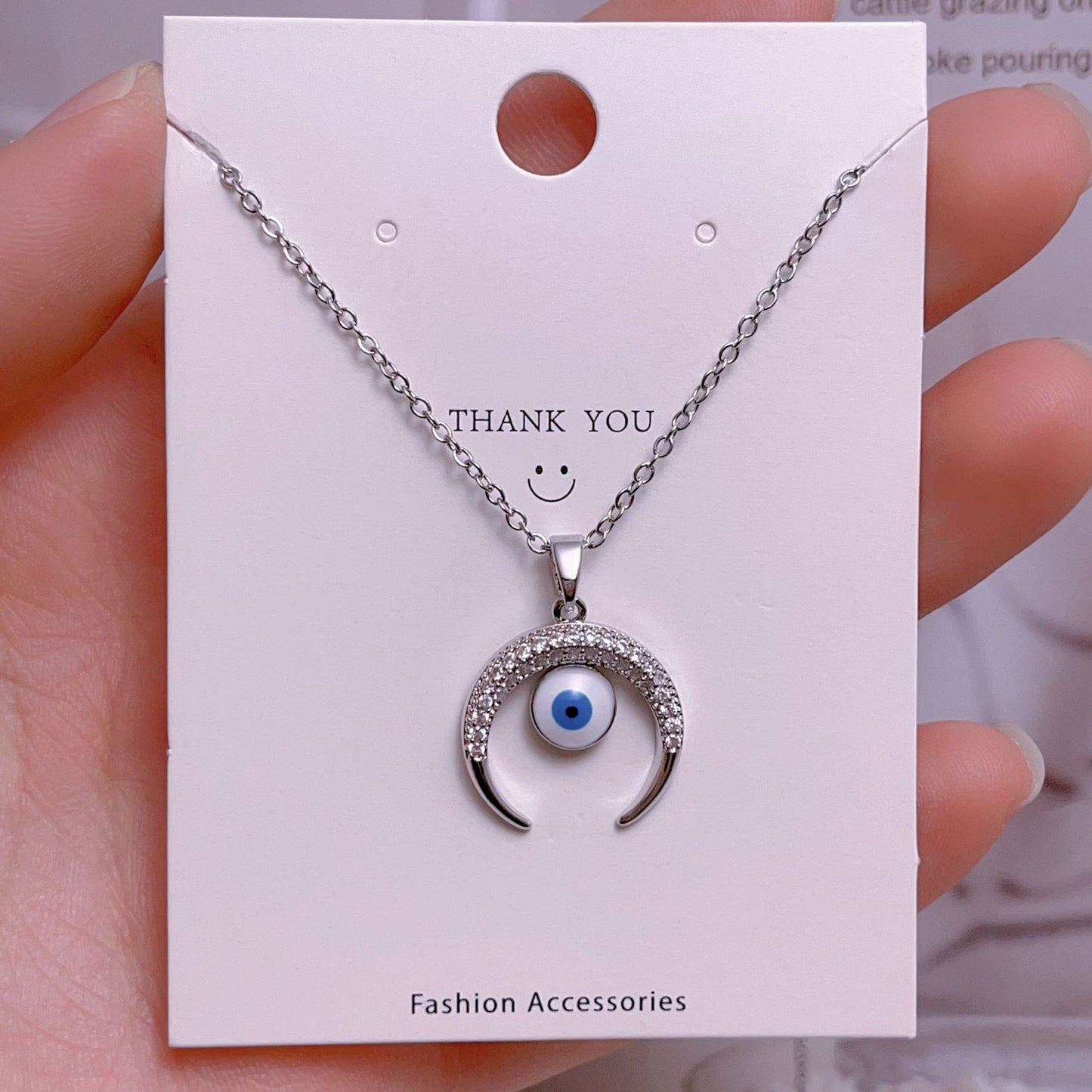 Eye Female Fashion Personality Titanium Steel Clavicle Necklaces