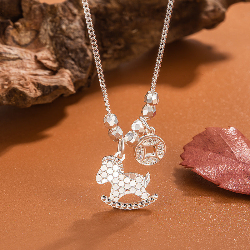 Flower Chinese Lucky Beads Life Female Necklace