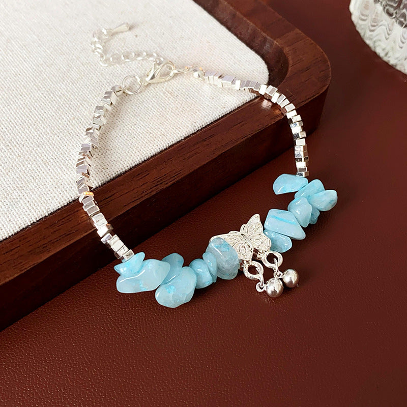 French Retro Smiley Face Bamboo Artificial Jade Personality Trendy Light Bracelets