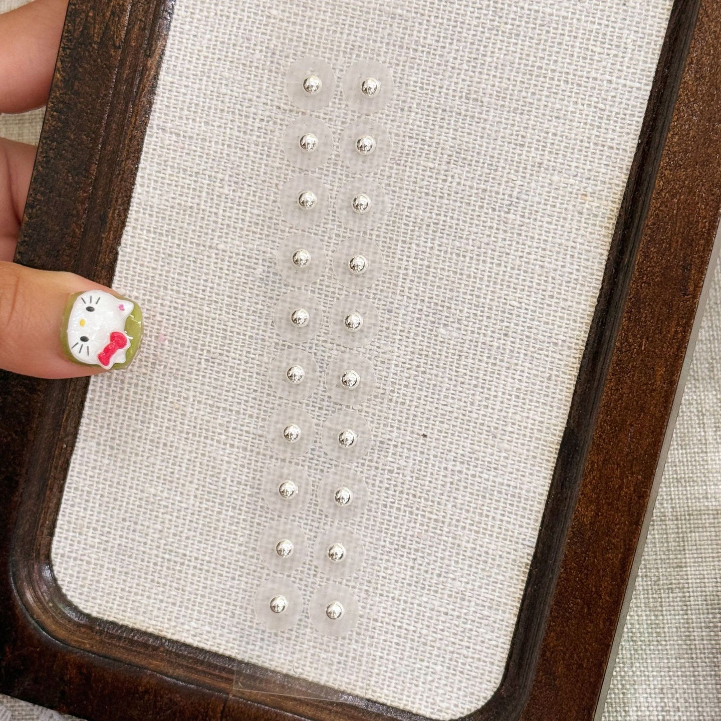 Fashion Auricular Point Sticker Crystal Ear Patch Bead Massage Stress Earrings