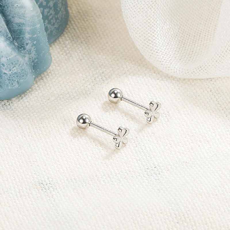 Simple Flower Ear Bone Summer Screw Rings