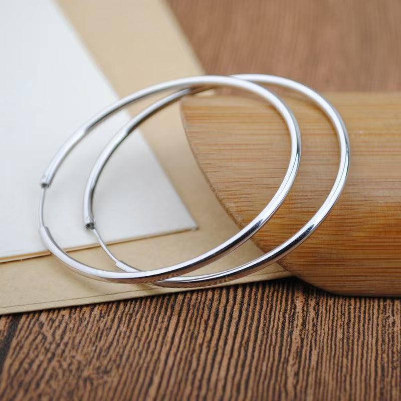 Durable Women's Simple Temperamental Round Drop Earrings