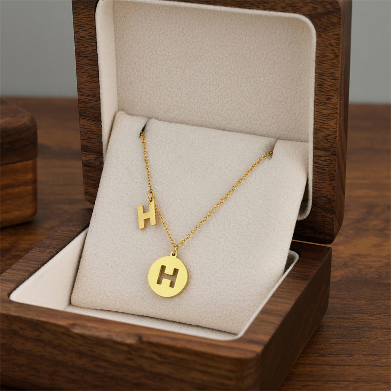 Titanium Steel Female Niche Simple Temperament Clavicle Pendants