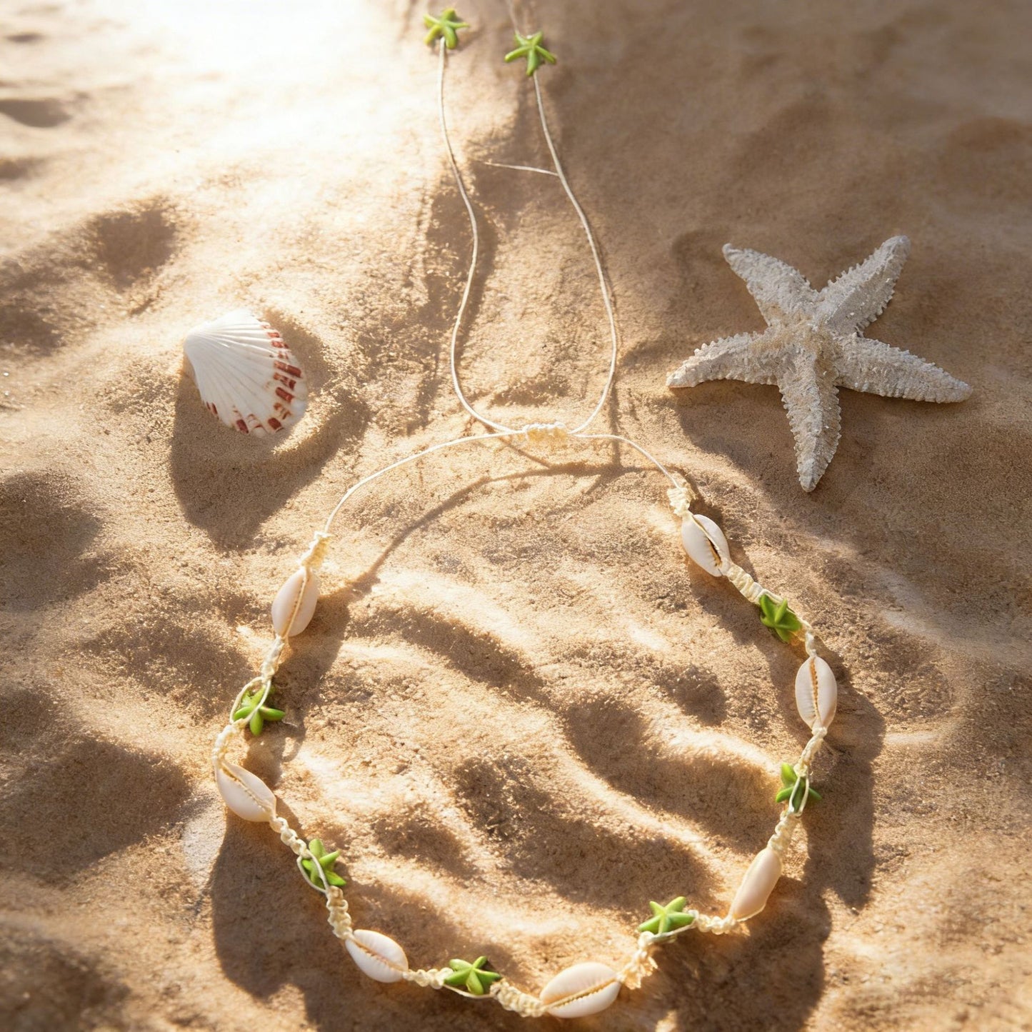 Holiday Ocean Style Cartoon Shell Design Starfish Necklaces