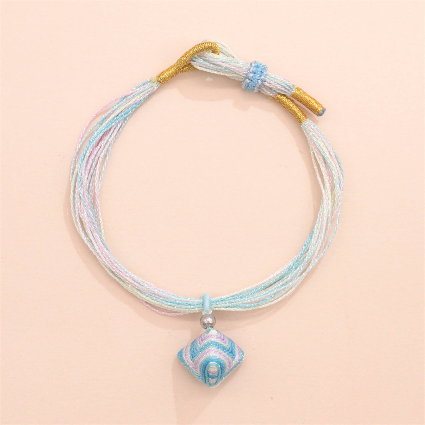 Festival Colorful Rope Carrying Strap Handmade Woven Bracelet