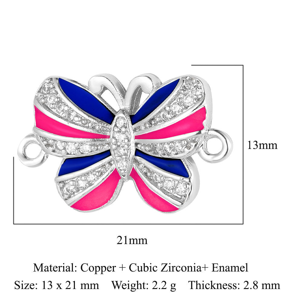 Copper Zircon Ornament Accessories Love Crown Pendants