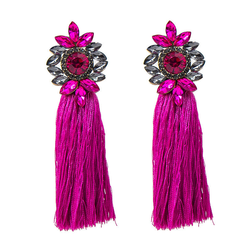 Bohemian Style Long Graceful Personality Trendy Cotton Thread Rings