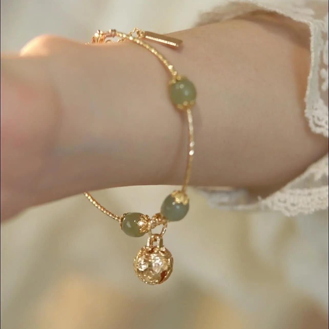 Classy Style Gold Silk Bell Special Bracelets