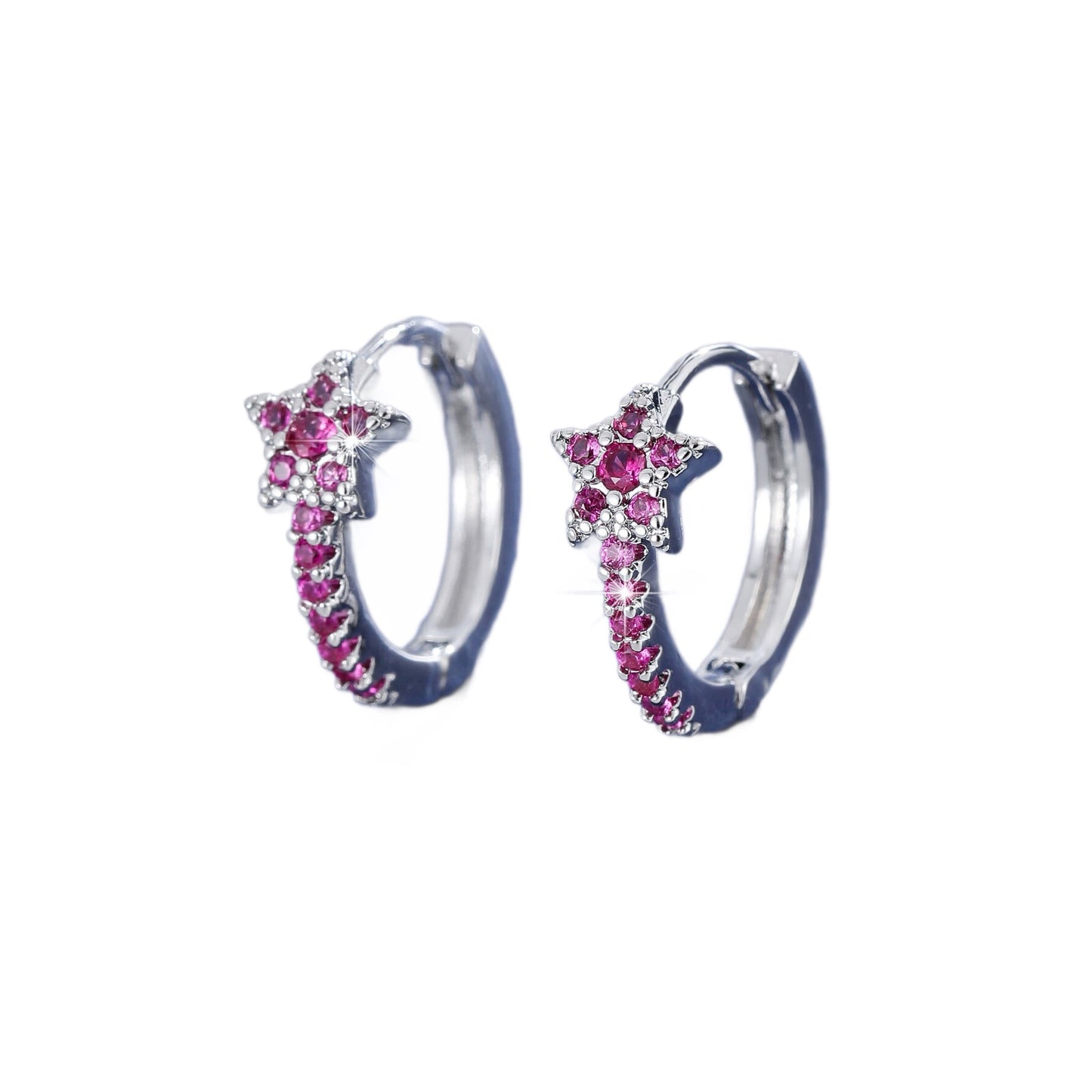 Women's Cute Zircon Star Holiday Party Daily Commuting Earrings