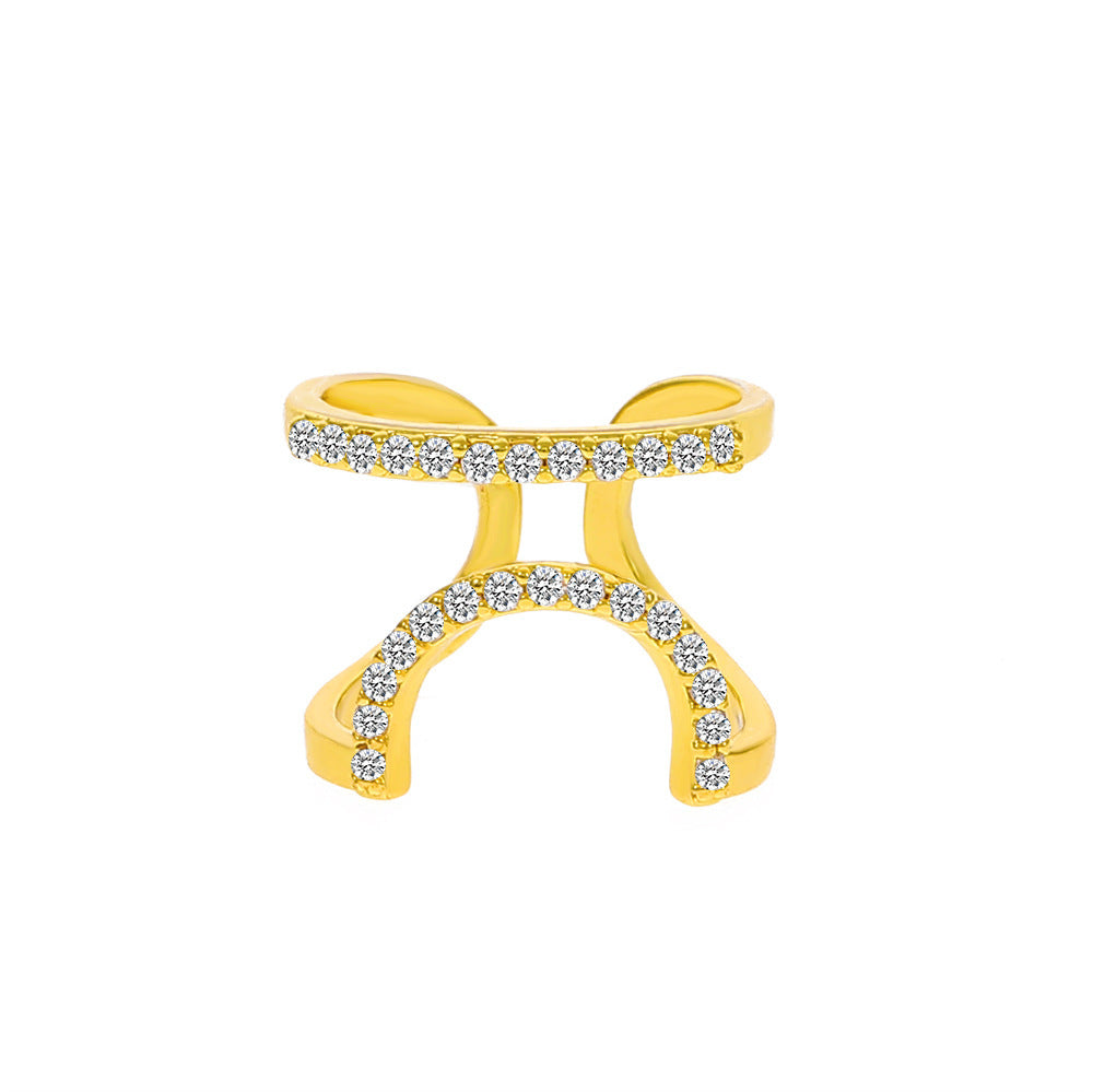 High-grade Female Niche Light Luxury Simplicity Butterfly Adjustable Ring