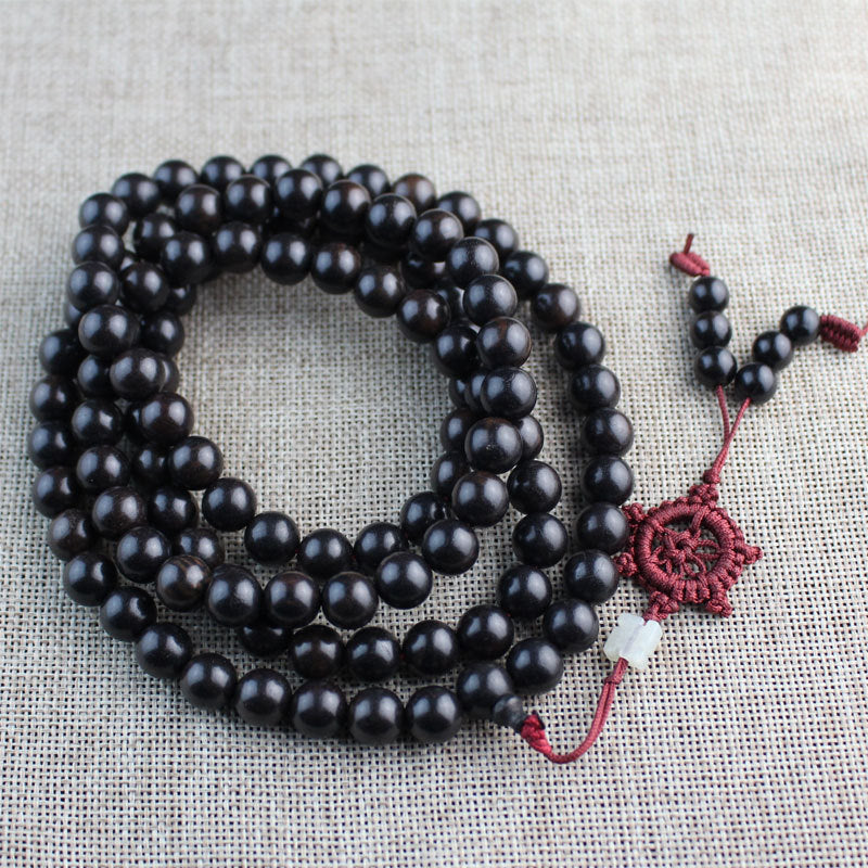 Women's & Men's Blackwood Buddha Beads Gift African Ebony Raw Bracelet
