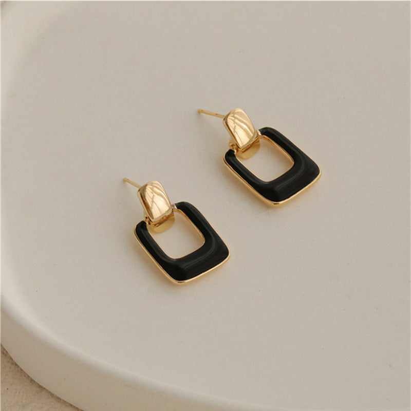 Women's Green Ear Simple Exquisite Refined Grace Petite Trendy Stud Earrings