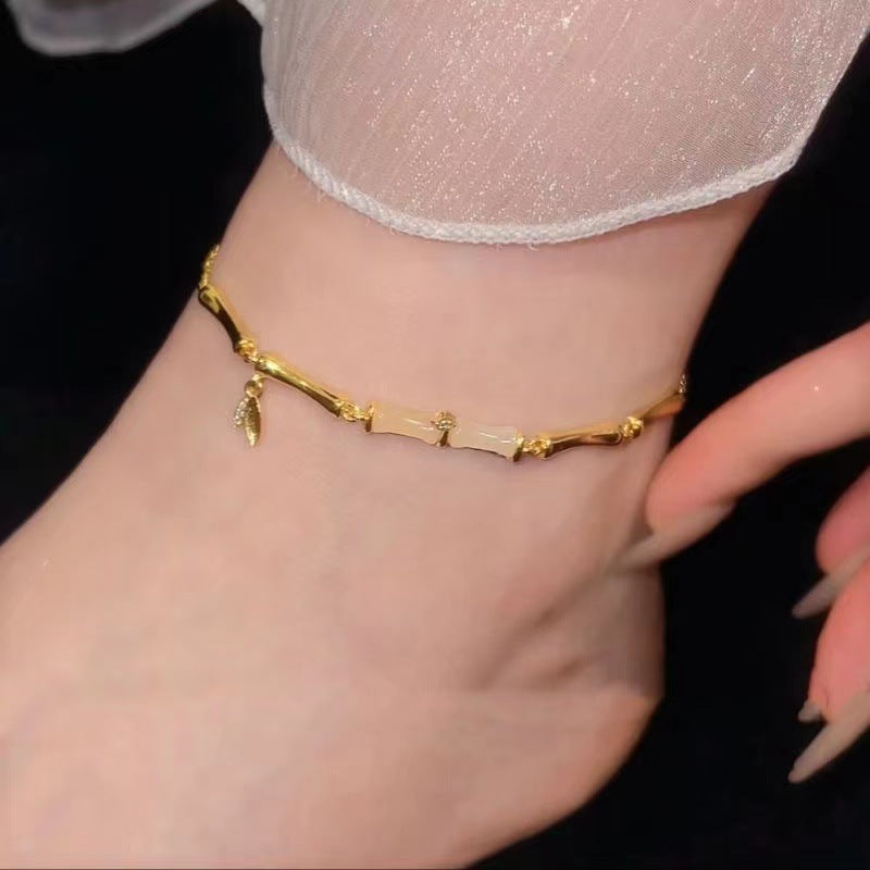 Enough Bamboo For Vintage Imitation Jade Festival Bracelet