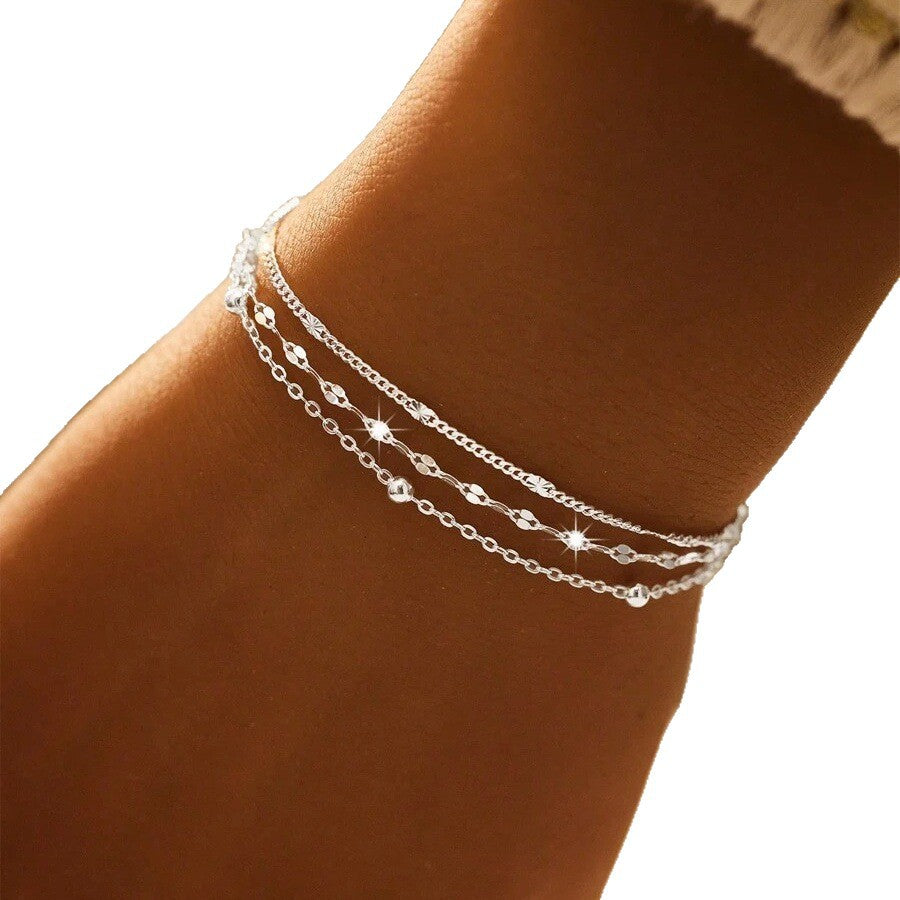 Women's Fashion Lip Chain Twin Exquisite Small Bracelet