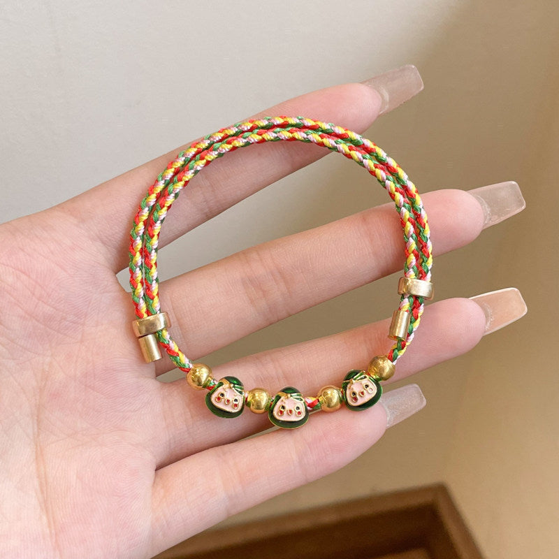 Boat Festival Carrying Strap Colorful Rope Wind Hand-woven Bracelet