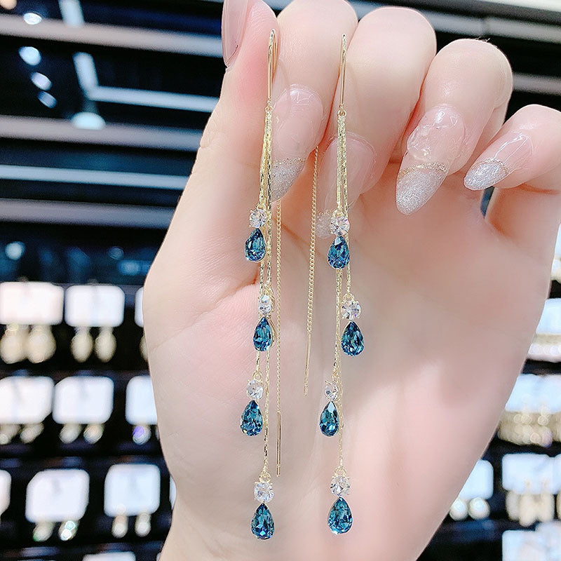 High-grade Generous Trendy Blue Enchantress Water Ear Line