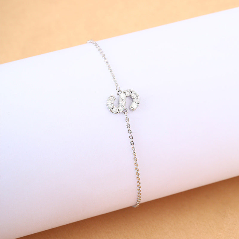 Diamond Letters Simple Cold Fashion Tide Bracelets