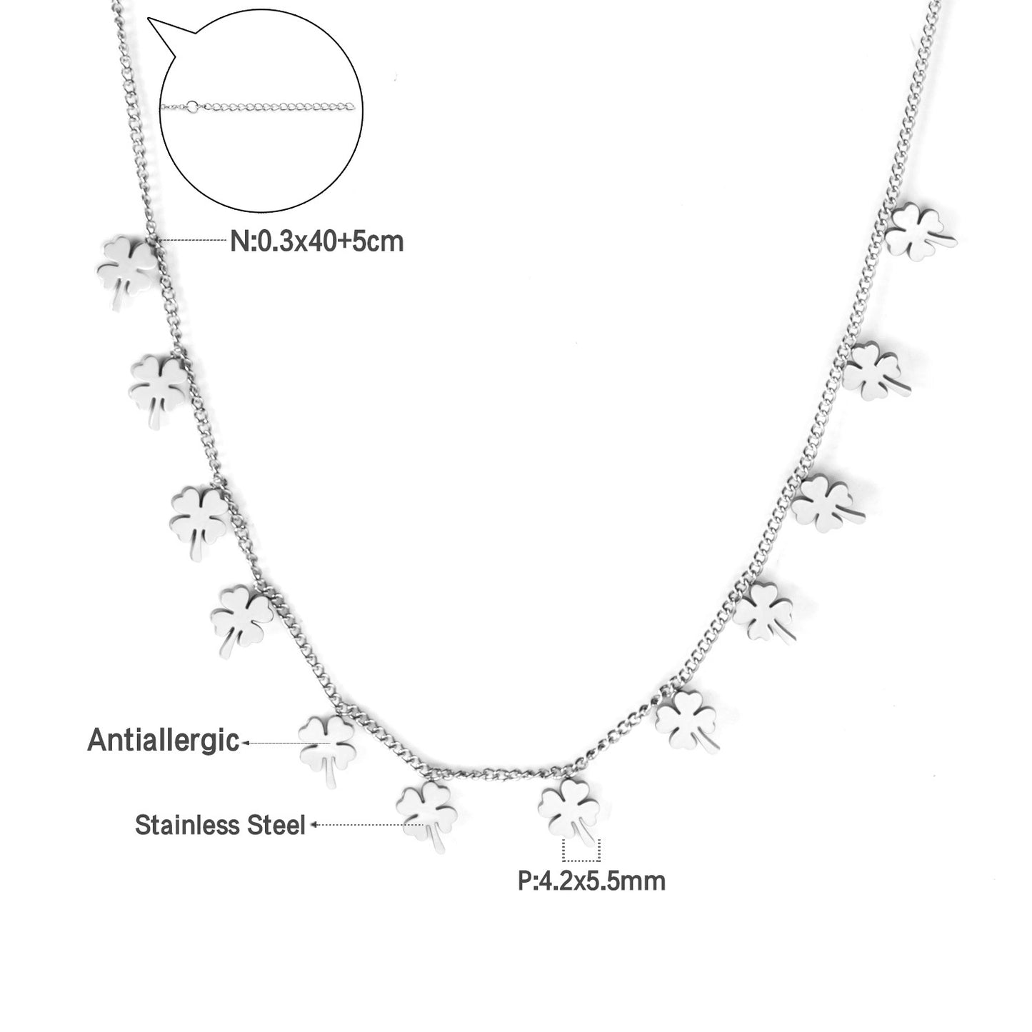 Niche High-grade Simple Temperamental Geometric Electroplated Stainless Necklaces