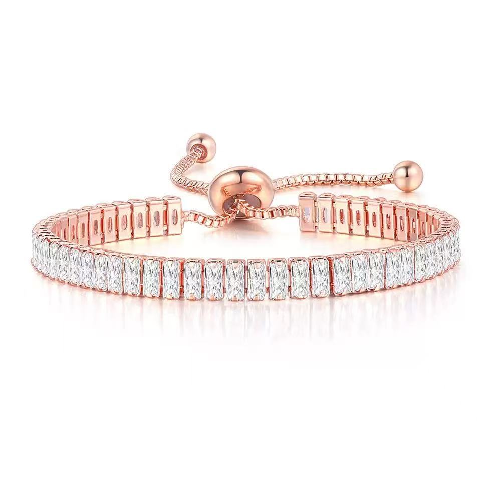 Women's & Men's Hip Hop Diamond Black Zircon Tennis Bracelets