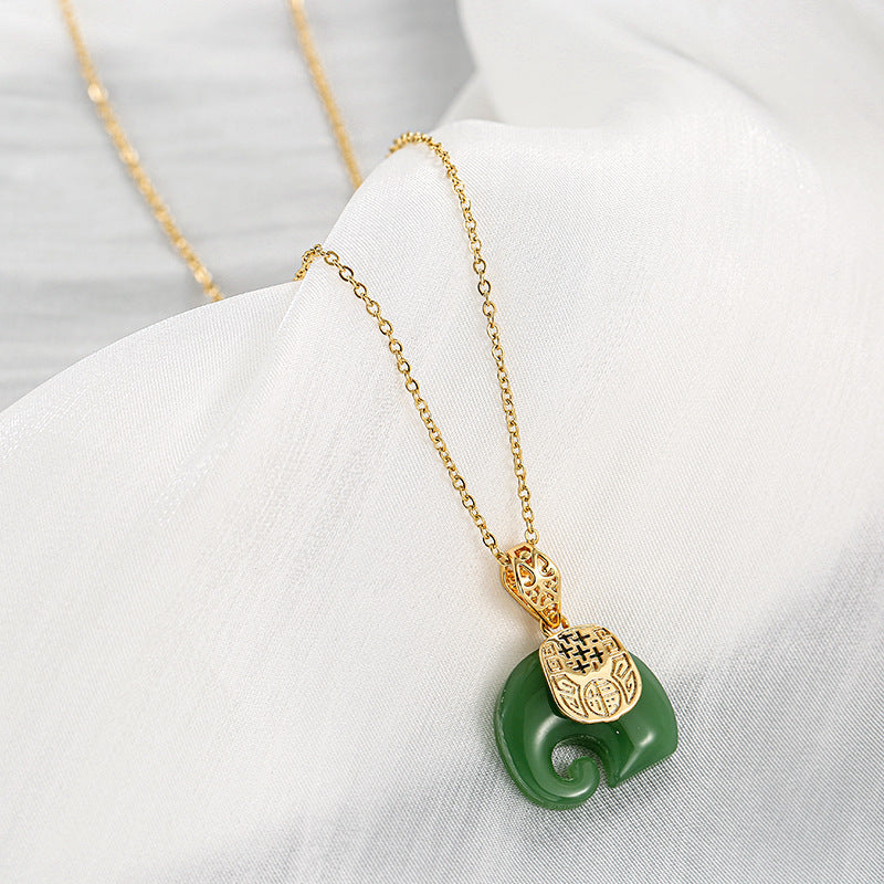 Female Auspicious Fortune Meaning Minority Fashion Design Necklaces