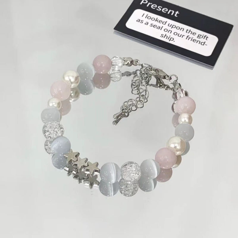 Cherry Blossom Glaze Female Design High Sense Bracelet