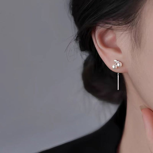 Needle Pearl Cherry Light Luxury Minority Ear Line