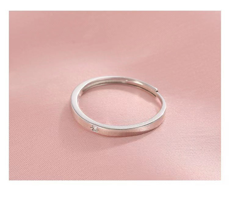 Couple Female Design High-grade Bow Opening Adjustable Rings