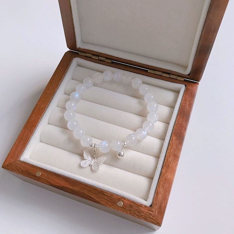 Cold White Moonlight Meng Die Female Minority Simple Bell Girlfriends Bracelets