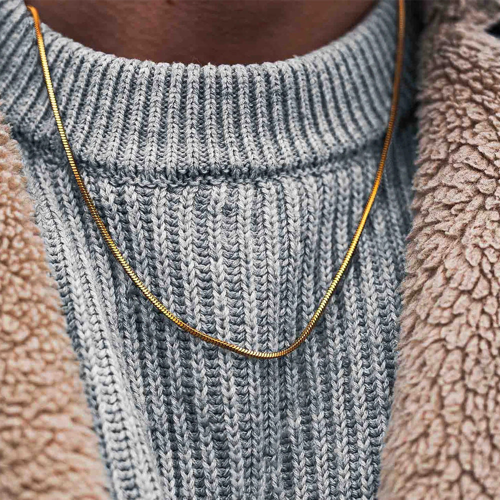 Men's Korean Trendy Unique Simple Cold Style Versatile High Necklaces